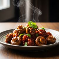 Mushroom Manchurian Dry/Gravy (Full)