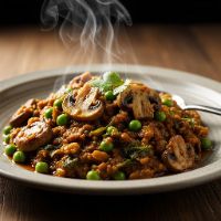 Mushroom Methi Mutter