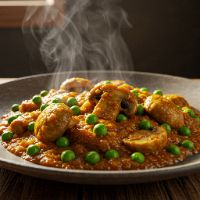 Mushroom Mutter Masala (Full)