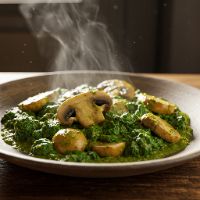 Mushroom Palak
