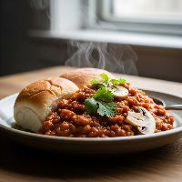 Mushroom Pav Bhaji