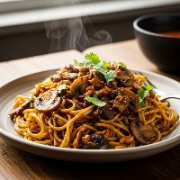 Mushroom Sherpa Noodles & Gravy (Half)