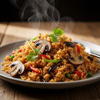 Mushroom Singapore Rice
