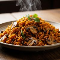 Mushroom Tawa Pulav