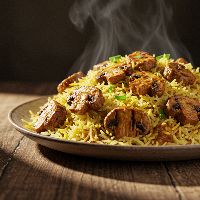Mushroom Tikka Biryani