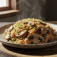 Mushroom Triple Fried Rice
