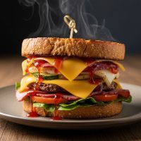 Nonveg Club Sandwich with Cheese