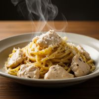 Oil White Sauce Pasta