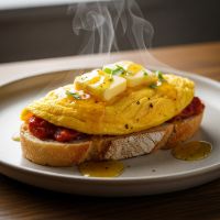 Omelette Bred Butter