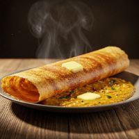 Onion Rava Butter Masala Dosa