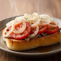 Onion Tomato Sandwich
