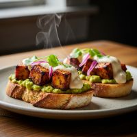 Pahadi Paneer Bruschetta With Zesty