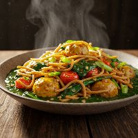 Palak Manchaow Soup (Veg.)