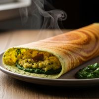 Palak Masala Dosa