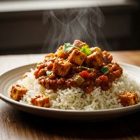 Paneer Chopper Rice & Gravy