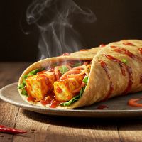 Paneer Crispy Schezwan Shawarma (Small)