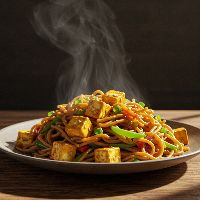 Paneer Hakka Noodles (Half)