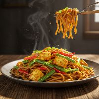 Paneer Hong-Kong Noodles (Half)
