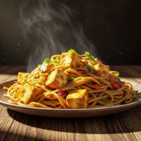 Paneer Manchurian Noodles