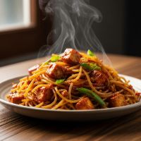 Paneer / Mush. Chowmein Noodles (Full)