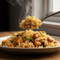 Paneer Mushroom Rice