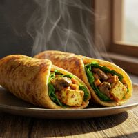 Paneer Mushroom Roll