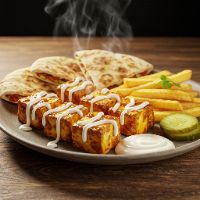 Paneer Shawarma Platter (Veg.)