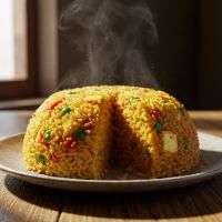 Paneer Singapore Garlic Rice (Half)