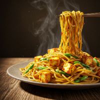 Paneer Singapore Noodles (Half)