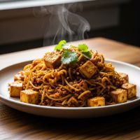 Paneer Singapore Rice / Noodles (Medium)