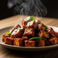 Paneer Soya Chilly Garlic Sauce