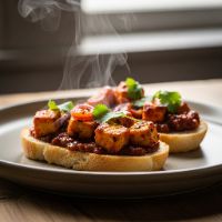 Paneer Tikka Bruschetta (Veg)