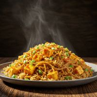 Paneer Triple Fried Rice (Half)