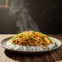 Paneer Triple Hakka Noodles (Half)