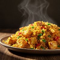 Paneer Triple Schezwan Fried Rice