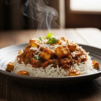 Paneer Trlp Rice With Gravy