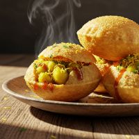 Pani Puri With Aloo Mixture