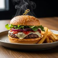 Veg Peri Peri Burger Meal (1 Person)