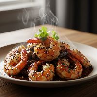Prawns Black Pepper Souce (Full)
