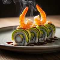 Prawns Dragon Sushi Roll (Small)