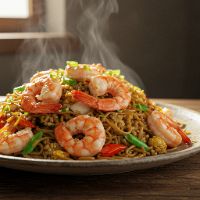 Prawns Hong Kong Fried Rice / Noodles