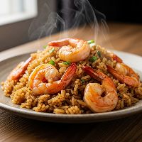 Prawns Hong Kong Rice (Half)