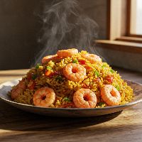 Prawns Macaroni Pasta (Red Sauce)