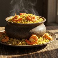 Prawns Matka Biryani