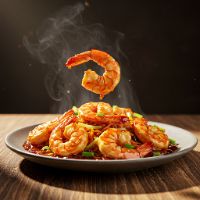 Prawns Schezwan Dry / Gravy