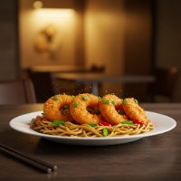 Prawns Triple Schezwan Noodles