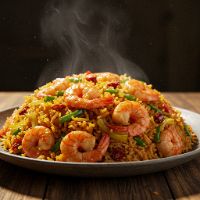 Prawns Tripple Schezwan Rice (Full)