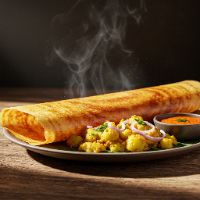 Rawa Onion Masala Dosa