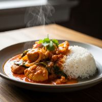 Red Thai Curry with Rice (Veg)