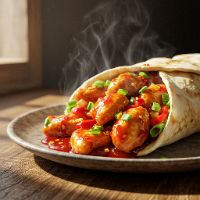 Schezwan Chicken Shawarma